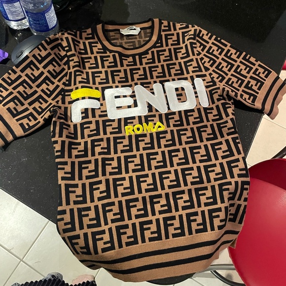 Authentic Fendi x Fila Colab Knitted Sweater - Picture 12 of 15